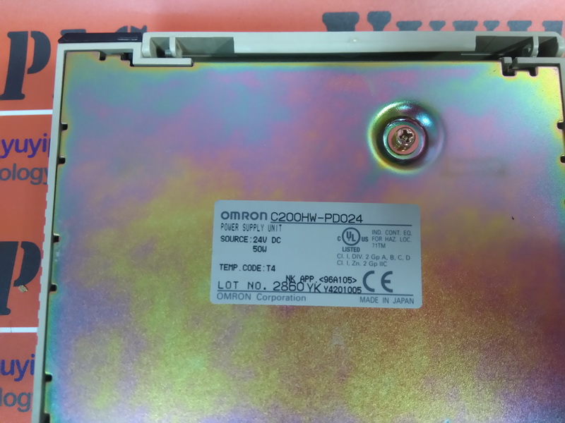 OMRON POWER SUPPLY UNIT C200HW PD024 裕益科技自動化設備可程式編碼器PLC分散式控制系統DCS